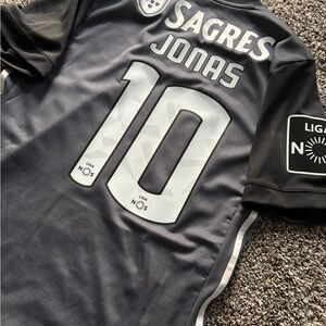 Adidas benfica 2017 Away Jersey Jonas Adizero authentic issue Sz 8 (L)